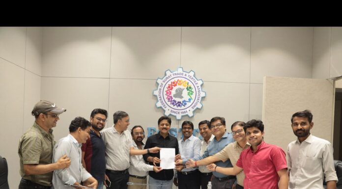 फोस्टा अध्यक्ष एवं सलाबतपुरा थाना निरिक्षक से मिलें सर्वोदय मार्केट के व्यापारी