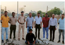 आरपीएफ ने रेलखंड पर ओवर-हेड वायर के चोरों को पकड़ा