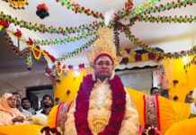 काशी गढ़वा घाट के परमहंस शरणानंद जी का सचिन में भव्य स्वागत