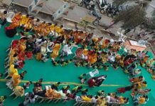 कृष्णा प्रि-स्कूल ने 14फरवरी को मनाया मातृ-पितृ पूजन दिवस