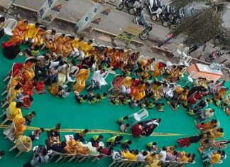 कृष्णा प्रि-स्कूल ने 14फरवरी को मनाया मातृ-पितृ पूजन दिवस