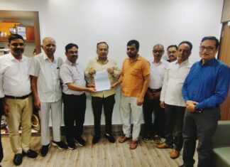 चिकित्सा सुविधाओ की मांग को लेकर सासंद मुकेश दलाल से मिला राजपत्रित अधिकारियों का दल