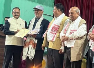 पूर्वोत्तर हिन्दी शिखर सम्मान से सम्मानित हुए अभिमन्यु