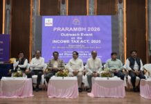 आयकर विभाग की ओर से आयोजित “प्रांरभ 2026” मे उधोग- व्यापार जगत की हस्तियों ने लिया हिस्सा